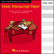 Hal Leonard Music Manuscript Paper Large Stave