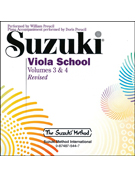 Suzuki Viola School Vol 3&4 CD