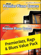 Alfred's Premier Piano Course - Jazz Rags & Blues Bks 1A-1B- Value Pack