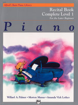 Alfred's Basic Piano Library - Recital Complete Lvl 1
