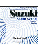 Suzuki Violin School Vol 3 CD - Revised Edition