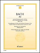 JS Bach Air from Orchestral Suite No. 3 in D Maj BWV 1068 - Cello & Piano