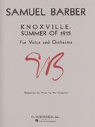 Barber Knoxville Summer of 1915 - Voice & Piano
