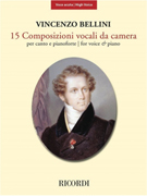 Bellini 15 Composizioni Vocali da Camera - High Voice