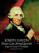 Haydn 11 Late String Quartets - Full Score