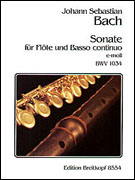 Bach Sonata In E Minor BWV 1034 - Flute & Continuo