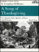 Vaughn-Williams A Song of Thanksgiving - Vocal Score
