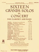 16 Grands Solos de Concert - Clarinet & Piano