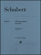 Schubert Complete Sonatas for Piano Vol 3
