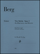 Berg 4 Pieces for Clarinet & Piano Op 5