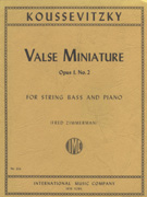 Koussevitzky Valse Miniature Op 1 #2 - String Bass & Piano