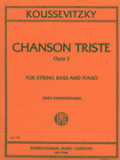 Koussevitzky Chanson Triste Op 2 String Bass