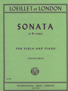 Loeillet Sonata in Bb Major - Viola & Piano