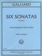 Galliard Six Sonatas Vol 1 - Bassoon & Piano