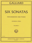 Galliard Six Sonatas Vol 2 - Bassoon & Piano