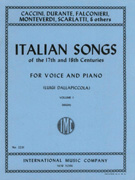 Italian Songs of the 17th and 18th Centuries Vol 1 High Voice