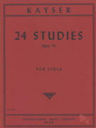 Kayser 24 Studies Op 55 Viola