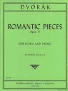 Dvorak Romantic Pieces Op 75 French Horn
