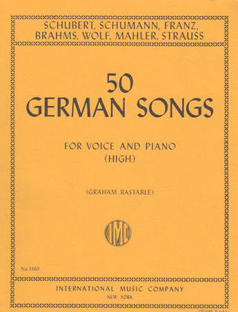 50 German Songs - High Voice & Piano
