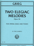 Grieg Two Elegiac Melodies Op. 34 - String Bass & Piano