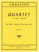 Chausson String Quartet C Minor Op 35