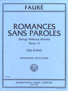 Faure Songs Without Words Op. 17