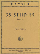 Kayser 36 Studies Op 43 Viola