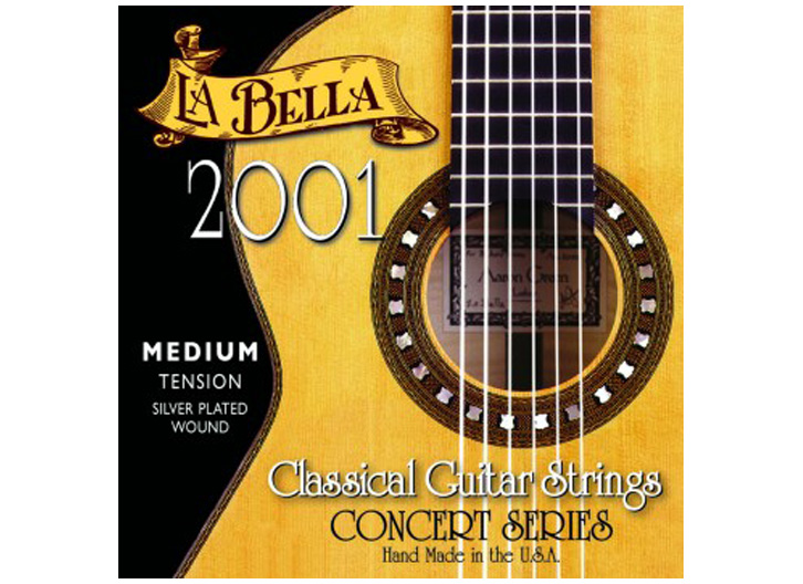 La Bella 2001 Classical Guitar String Set - Medium Tension