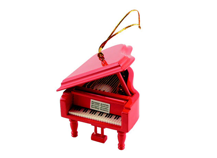 AIM Gifts 39100 Grand Piano Ornament Red