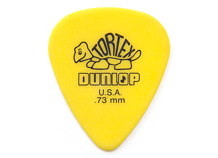 Dunlop 418 Tortex Pick - .73mm Yellow