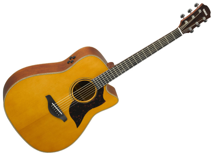 Yamaha A-Series A3M ARE Dreadnought Cutaway Acoustic-Electric Guitar w/Gigbag - Vintage Natural