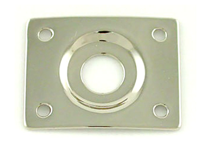 Allparts AP-0637-001 Les Paul-Style Jack Plate 3/8" - Nickel