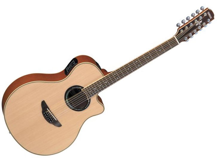 Yamaha APX700II-12 Thinline 12-String Cutaway Acoustic-Electric Guitar - Natural