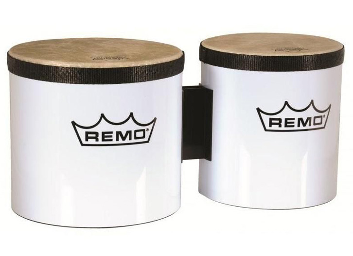 Remo BG-5300-00 Pre-Tuned Bongos - Gloss White