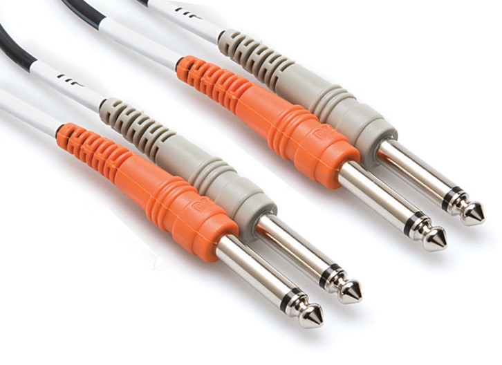 Hosa CPP-202 Dual 1/4" TS-M - Dual 1/4" TS-M Cable  - 6'