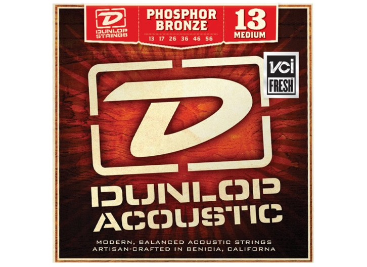 Dunlop DAP1356 Phosphor Bronze Acoustic Guitar String Set - Medium