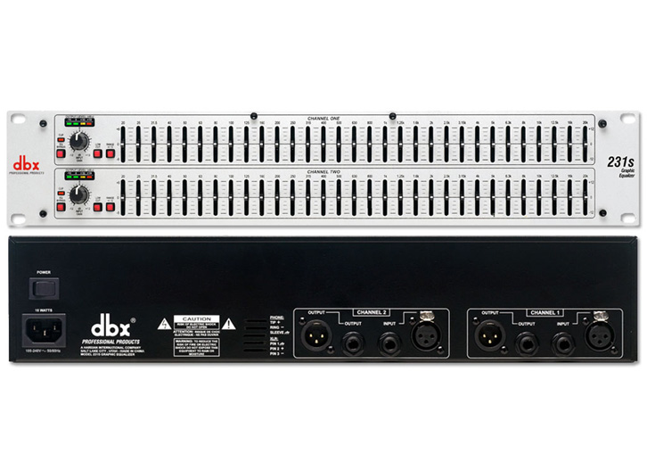 dbx Model 231s Dual 31-Band Graphic Equalizer