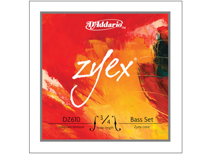 D'Addario Zyex 3/4 String Bass String Set