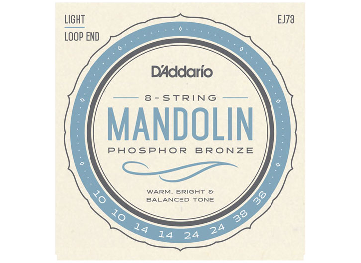 D'Addario EJ73 Phosphor Bronze Mandolin String Set - Light .010-.038