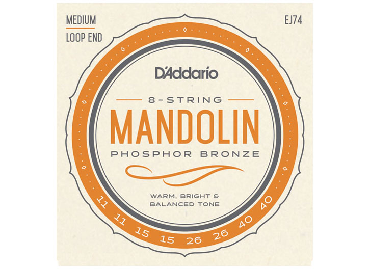 D'Addario EJ74 Phosphor Mandolin String Set - Medium .011-.040