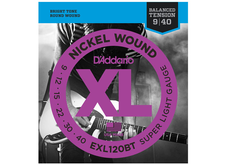 D'Addario EXL120BT Balanced Tension Nickel Guitar String Set - .009-.040