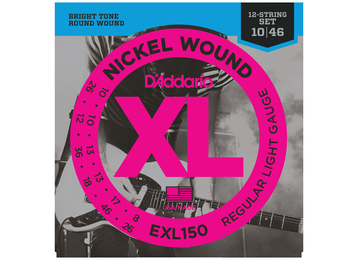 D'Addario EXL150 Nickel 12-String Electric Guitar String Set - .010-.046