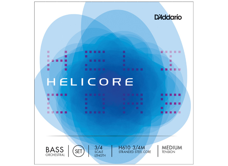 D'Addario Helicore Orchestral 3/4 String Bass String Set