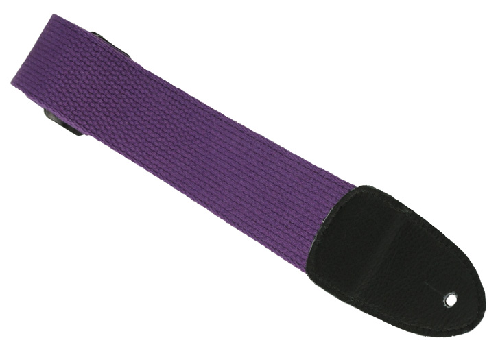 Henry Heller 2" Deluxe Stitched Cotton Guitar Strap - Purple