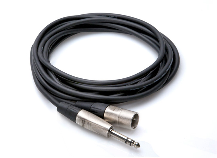 Hosa HSX-020 1/4" TRS-M - XLR-M Audio Cable - 20'
