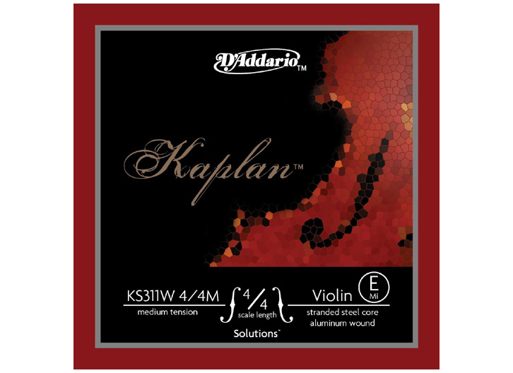 D'Addario Kaplan Non-Whistling 4/4 Violin E String