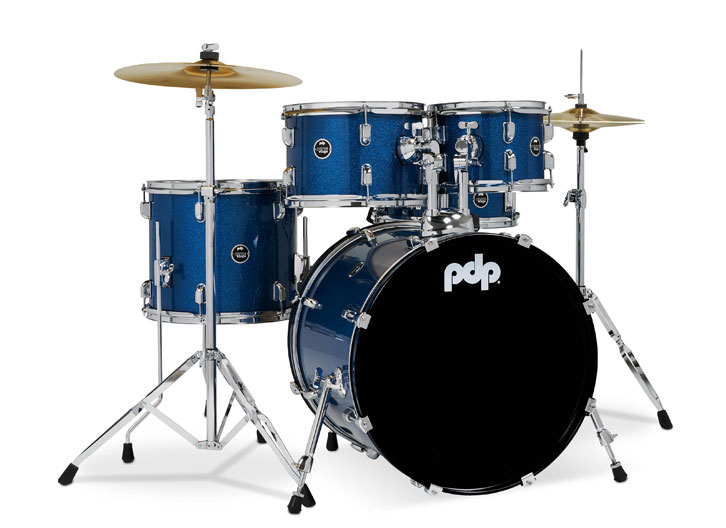 PDP CENTERstage 5-Piece Fusion Drum Set - Royal Blue Sparkle