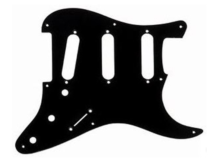 Allparts PG-0550-023 1-Ply Pickguard for Stratocaster (8 hole) - Black