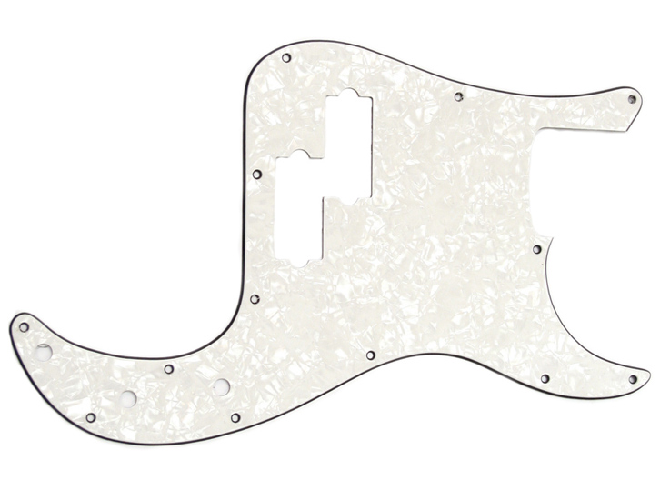Allparts PG-0750-055 3-Ply Pickguard for Precision Bass - White Pearl