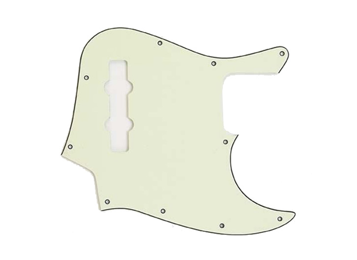 Allparts PG-0755-024 3-Ply Pickguard for Jazz Bass - Mint Green
